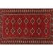 Ahgly Company Indoor Rectangle Traditional Brown Red Persian Area Rugs 2 x 5