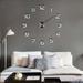 wall clock mirror sticker DIY 3D big size fashion wall clocks for home decoration wall clock for meetting room