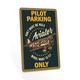 Pilot Parking Only Aviator Parking Parking Signs Plane Parking Novelty Sign Garage Signs 12x18 112182001023