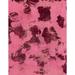 Ahgly Company Indoor Rectangle Abstract Violet Red Pink Abstract Area Rugs 2 x 4