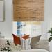 MOOD Custom Bamboo Shades | NATURAL | Cordless Designer Natural Woven Wood Roman Shades for Windows | Natural Cedar (Great Privacy) | 34 W X 36 H