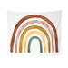 WANYNG Tapestries Tapestry Cotton Rainbow Tapestry Wall Decor Rainbow Wall Hanging Hand Sewn Edges Boho Colors White