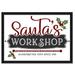 Santa s Workshop Handcrafted Toys 14.5 x 20.5 Framed Christmas Wall Decor Art Print Sign Poster