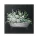 Stupell Industries Vintage Clawed Bathtub Botanical White Flower Bouquet 17 x 17 Design by Nan