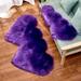 Hxroolrp Home Decor Carpet Wool Imitation Sheepskin Rugs Non Slip Bedroom Shaggy Carpet Mats