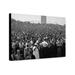 Canvas Print: Woman With Camera And Crowd At The March On Washington 1963