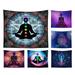 AURORA TRADE Meditation Seven Chakra Tapestry Yoga Meditation Wall Tapestry Colorful Mandala Tapestry Indian Hippie Chakra Tapestry Wall Hanging for Clearance Boho Studio Room Art Decoration Gift