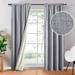 Topfinel Faux Linen 100% Blackout Heavy Curtains 84 inches Length for Bedroom Living Room Rod Pocket Window Curtains Thermal Insulated Soundproof Burlap Drapes 2 Panels 52 x 84 inch Grey