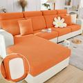 CJC L-Shaped Sectional Sofa Cover Wear-Resistant Couch Cushion Slipcovers Stretch Cushion Case Replacement Universal Furniture Protector 2 Patterns
