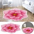 WANYNG L Carpet Heat Transfer 3D Shaped Flower Floor Mat Sofa Bedroom Living Room Carpet