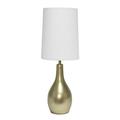 1 Light Tear Drop Table Lamp Gold