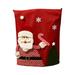 Eastshop Cushion Case Exquisite Workmanship Wear Resistant Non Woven Fabric Merry Christmas Santa Chair Slipcover for Home