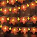 GRNSHTS Thanksgiving Pumpkin Lights Decorations Maple Fall String Lights Thanksgiving Fall Lights 20LEDs Waterproof Battery Operated Fall Garland for Indoor Home Outdoor Decor Holiday