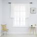 Sheer Tier Curtain Linen Textured Half Kitchen Curtains Sheer Light Filtering Rod Pocket Voile Small Curtains for Bathroom 52 x 36 inches Long 1PCS