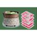 BRONZE GEOMETRIC Candle Warmer and Dish Fragrance Warmer Gift Set with 3 Courtneys Wax Melts - BABY-POWDER