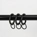 InStyleDesign Black 1 inch Curtain Rings (Pack of 10) - n/a