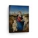 Smile Art Design Madonna Esterhazy by Raphael Art Canvas Print Famous Fine Art Tempera Painting Reproduction Canvas Wall Art Renaissance Art Home Decor Ready to Hang Made in the USA 40x30