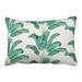 WinHome Green Banana Leaves Watercolor Vintage Painting Decorative Pillowcases With Hidden Zipper Decor Cushion Covers Two Side 20x30 inches