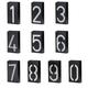 LED Solar House Number Light Garden Numbers Solar Powered Address Sign LED Illuminated Outdoor Plaques and Wall Art Lighted Up for Home Yard Street (Digit 6)