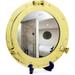Solid Brass Porthole Mirror (Brass Polished) - (15 Inches)