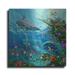 Luxe Metal Art Shark Reef Square by Enright Metal Wall Art 24 x24