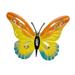 Welcome Sign Ornament Simulation Metal Sunflower Butterfly Wall Art Hanging Yard Simulation Metal Sunflower Butterfly Wall Art Hanging Yard Fence Decoration for Home Outdoor Wall Orange Butterfly