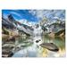 West Siberia Mountain lake Lake Landscapes Photographic on wrapped Canvas - Blue