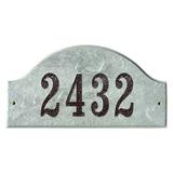 QualArc 9 in. Ridgecrest Arch Quartzite Stone Color Solid Granite Address Plaque - Quartzite - 9in.