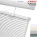 Keego Top Down Bottom Up Cellular Shades Cordless Honeycomb Blinds for Windows Light Filtering White Color 29.5 w x 46.0 h