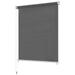 Anself Outdoor Roller Blind External Sun Shade Screen Anthracite for Balcony Patio Porch Lawn Backyard 86.6 x 90.6 Inches (W x H)
