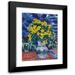 VÃ¡clav Å pÃ¡la 11x14 Black Modern Framed Museum Art Print Titled - Bouquet of Flowers in a Blue Vase (1942)