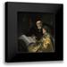 Lievens Jan 15x16 Black Modern Framed Museum Art Print Titled - Prince Charles Louis of the Palatinate with his Tutor Wolrad von Plessen in Historical Dress