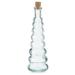 Green Glass Bottle with Cork Rings - 10 oz Capacity