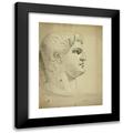 Benjamin Robert Haydon 14x18 Black Modern Framed Museum Art Print Titled - Head of Nero in the British Museum