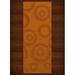 Dalyn Dover Area Rug DV5 Dv5 Orange Bubbles Circles 2 6 x 12 Rectangle