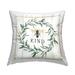 Stupell Industries Bee Kind Phrase Country Farm Insect Pun Farmhouse Off-White 18 x 7 x 18 Decorative Pillows