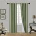 2 PANELS SILK BLACKOUT THERMAL GROMMET FOAM LINED WINDOW CURTAIN DRAPE