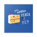 Stupell Industries Wanna Piece Of Me Punk Cake Slice Dessert Typography Canvas Wall Art 36 x 36 Design by Michael Buxton