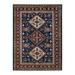 Hand-Knotted Wool Tribal Traditional Blue Area Rug 5 0 x 6 10