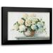 Rowan Carol 18x13 Black Modern Framed Museum Art Print Titled - White Hydrangea Cottage