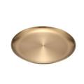 9.06Inch Stainless Steel Metal Round Tray Snack Fruit Round Plate Cosmetics Jewelry Storage Tray Dinner Plates Gold