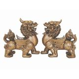 Pair of Golden Pi Yao Statues