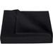 500 Thread Count 3 Piece Flat Sheet ( 1 Flat Sheet + 2- Pillow cover ) 100% Egyptian Cotton Color Black Solid Size Full
