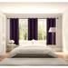 1 Pair Adam Purple 63 length Short Panels 100% Blocking Sun Light Privavy Window Curtain Grommets For Bedroom