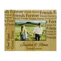 Personalized Friends Forever Engraved Wood Picture Frame With Names - 5 x 7 Inches Vertical Friendship Day Gift