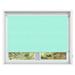 ShadePix Window Shade - Blackout Roller Window Shade Custom 49 x 36 Aqua Pastel by WindowPix