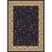 1593-1172-NAVY Como Rectangular Navy Blue Traditional Italy Area Rug 5 ft. 5 in. W x 7 ft. 7 in. H