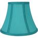 eTeckram Softback Bell Lampshade Faux Silk 5-inch by 9-inch by 7-inch Teal Spider-Fitter