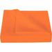 1200 Thread Count 3 Piece Flat Sheet ( 1 Flat Sheet + 2- Pillow cover ) 100% Egyptian Cotton Color Orange Solid Size Full