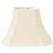 Royal Designs Beige Silk Rectangular Cut-corners Bell Lampshade